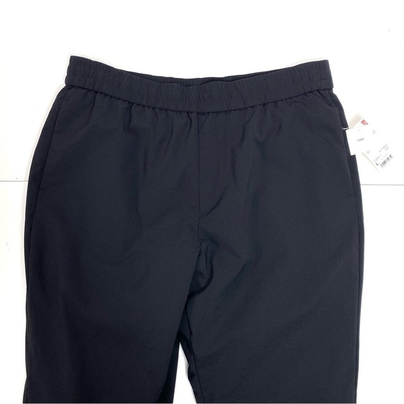 UNIQLO WindProof Extra Warm Line Pants In Black Winter Outdoor Fleece Pants Sz L - Picture 3 of 10